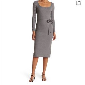 Square Neck Midi Dress